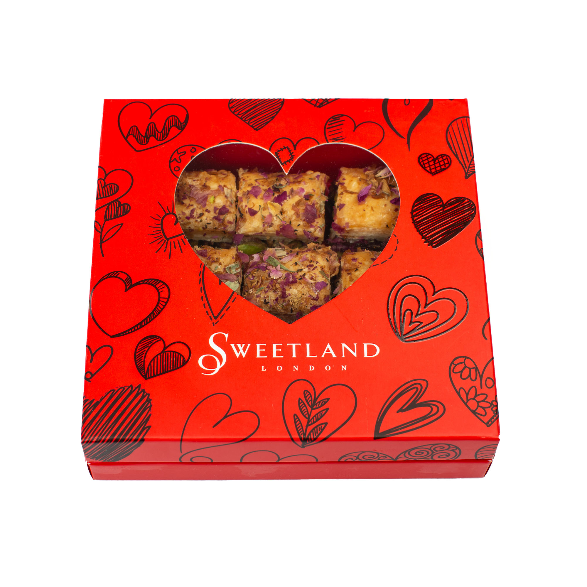 Limited Edition - Pistachio Baklava with Rose Turkish Delight (9 pieces) - Image 4