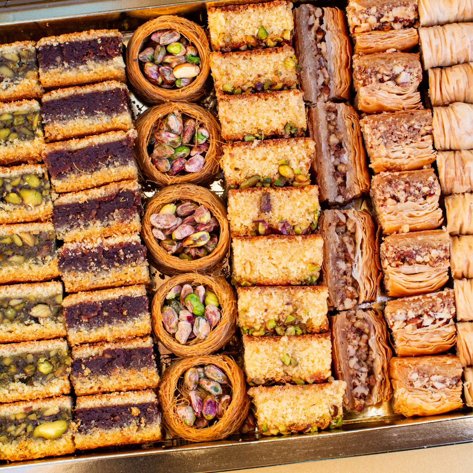 Gourmet Celebration Selection Baklava and Maamoul Gold Gift Box (2kg) - Image 3